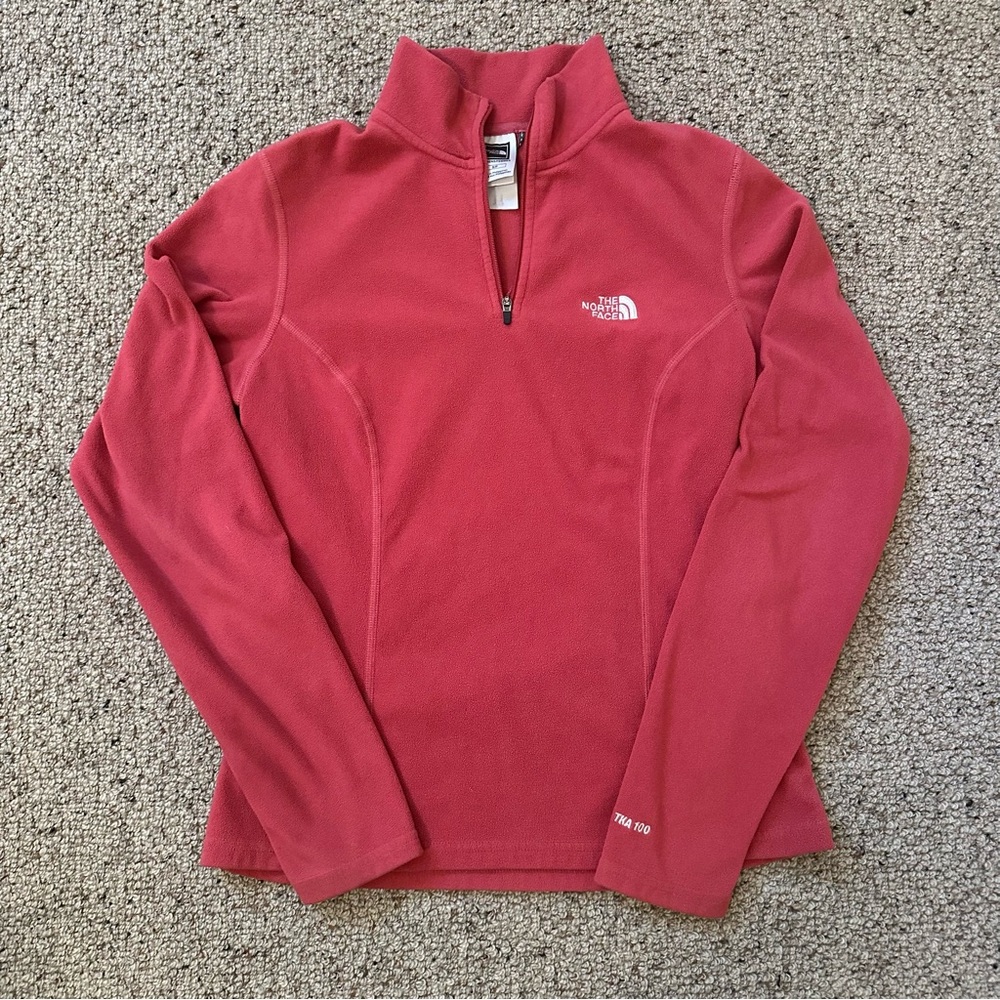 The North Face Pink Quarter-Zip Fleece Pullover